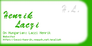 henrik laczi business card